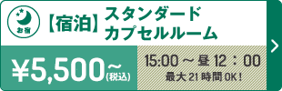 宿泊カプセルルーム