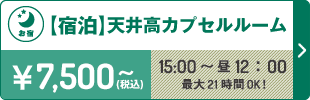 宿泊天井高カプセルルーム