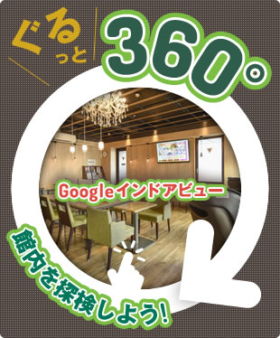 Googleインドアビュー～360°ぐるっと館内を探検しよう！