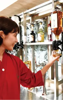 ドリンク片手に雑談